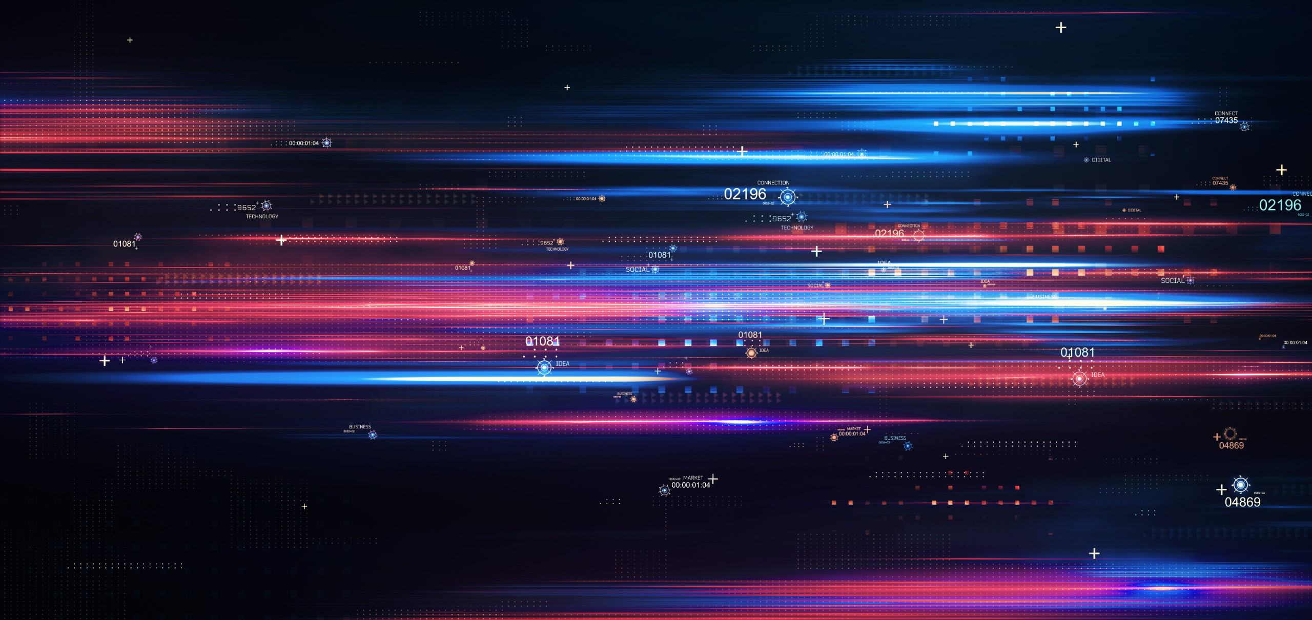 Photo of data going at a fast speed