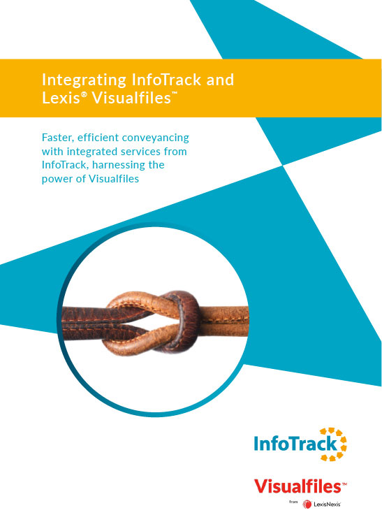 brochure cover for InfoTrack and LexisNexis integration