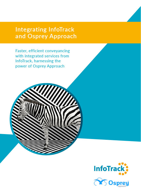 brochure cover for InfoTrack and Osprey integration